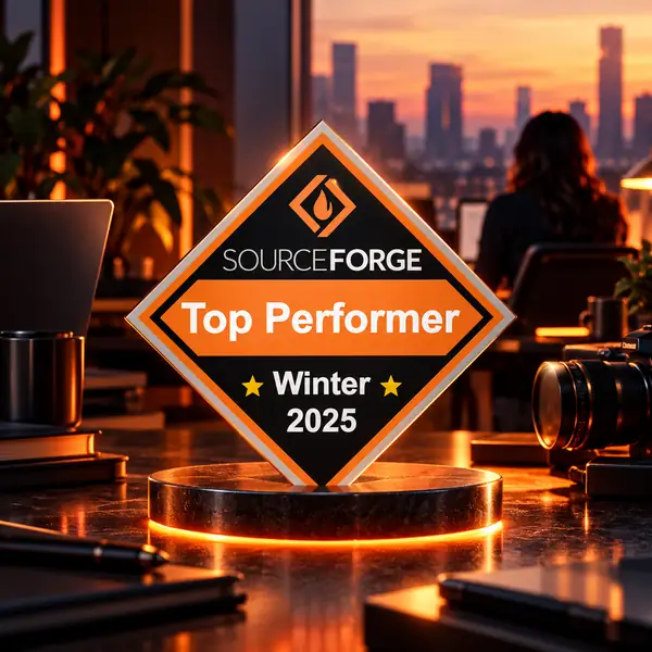 SourceForge Top Performer award badge for Winter 2025
